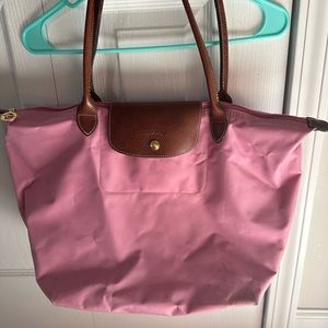 Pink large long champ tote
